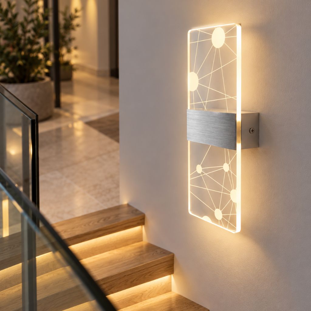 Modern Acrylic LED Wall Light with Touch On/Off Switch 6W