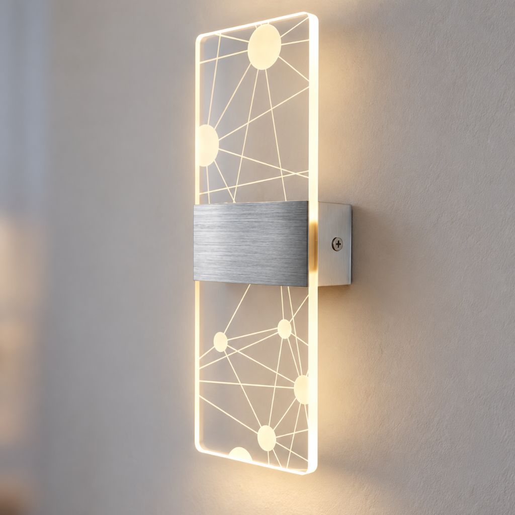 Modern Acrylic LED Wall Light with Touch On/Off Switch 6W
