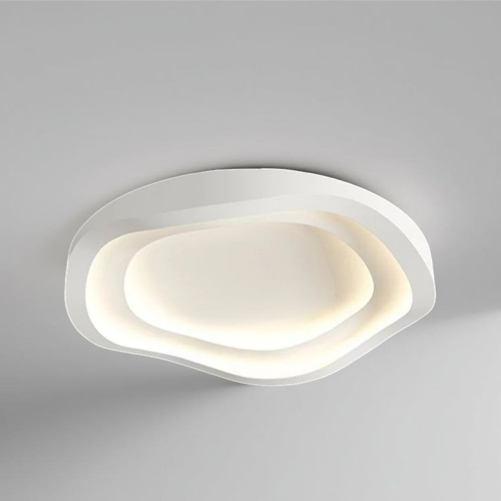 Modern Art Deco Chandelier | White LED Ceiling Light
