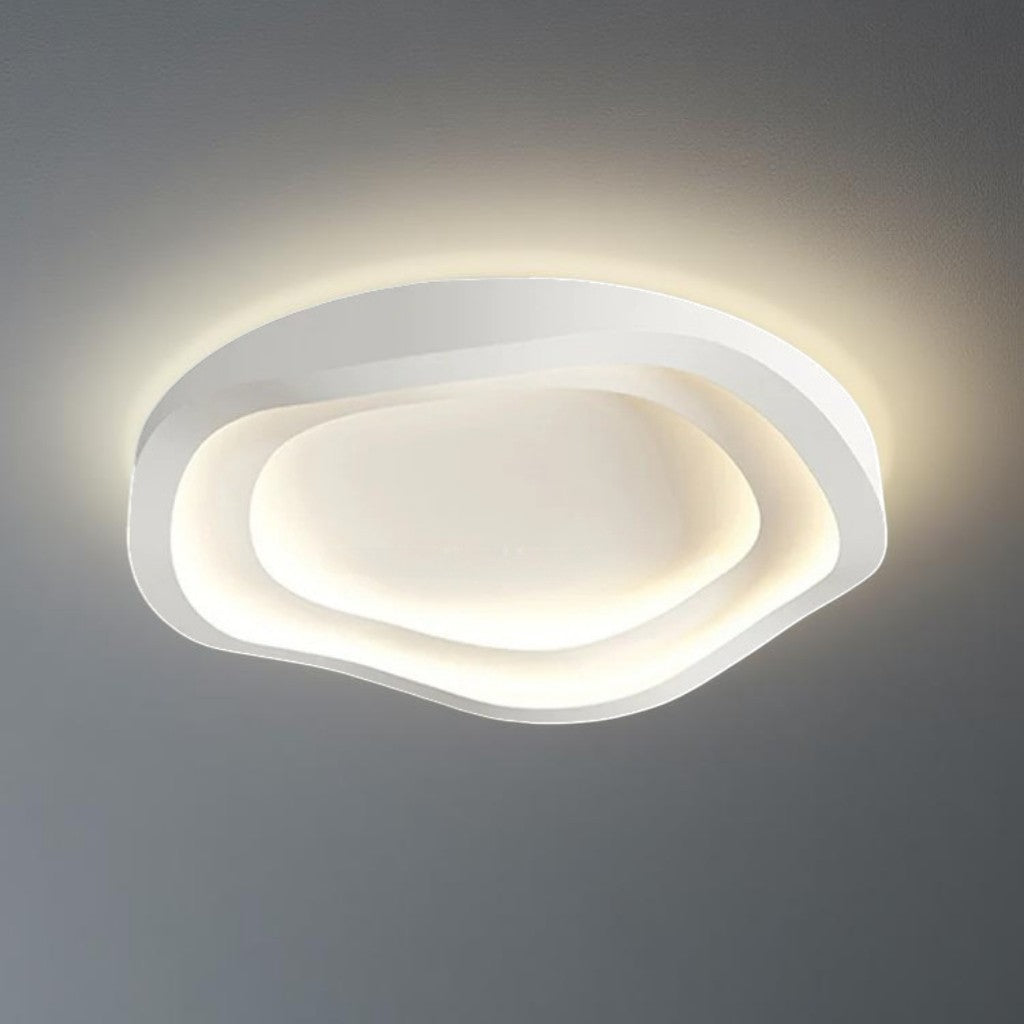 Modern Art Deco Chandelier | White LED Ceiling Light