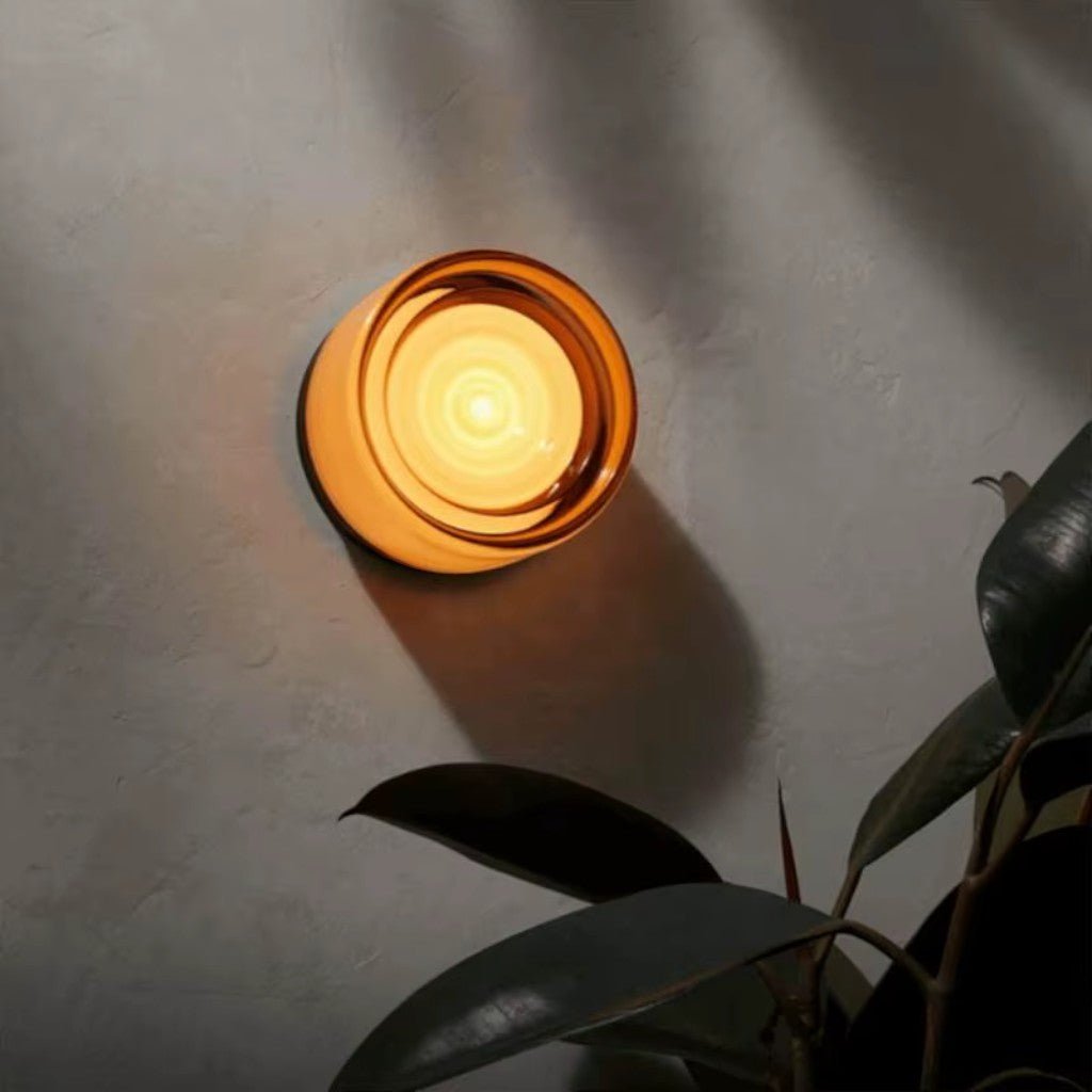Modern Interior LED Wall Lamp - Amber Jelly Decor - Lattea Global