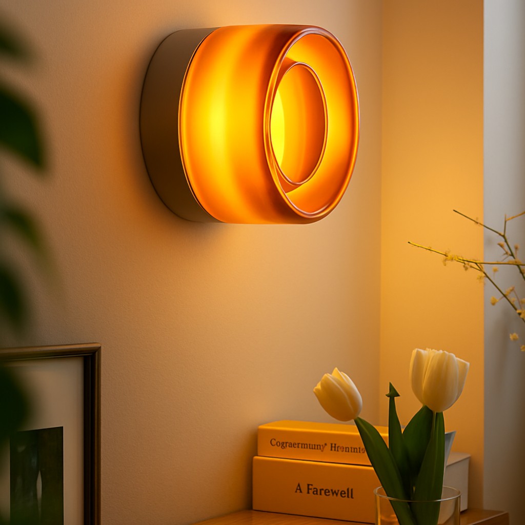 Modern Interior LED Wall Lamp - Amber Jelly Decor
