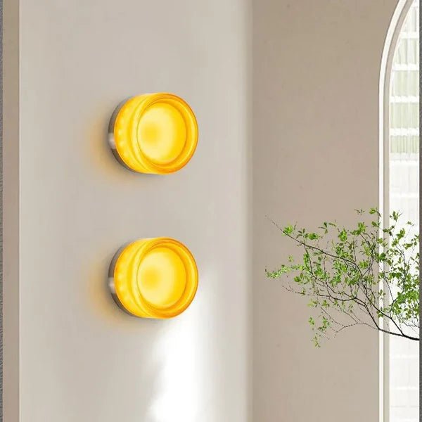Modern Interior LED Wall Lamp - Amber Jelly Decor - Lattea Global