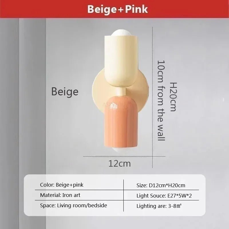Modern Nordic LED Wall Lamp - Double Head - Lattea Global