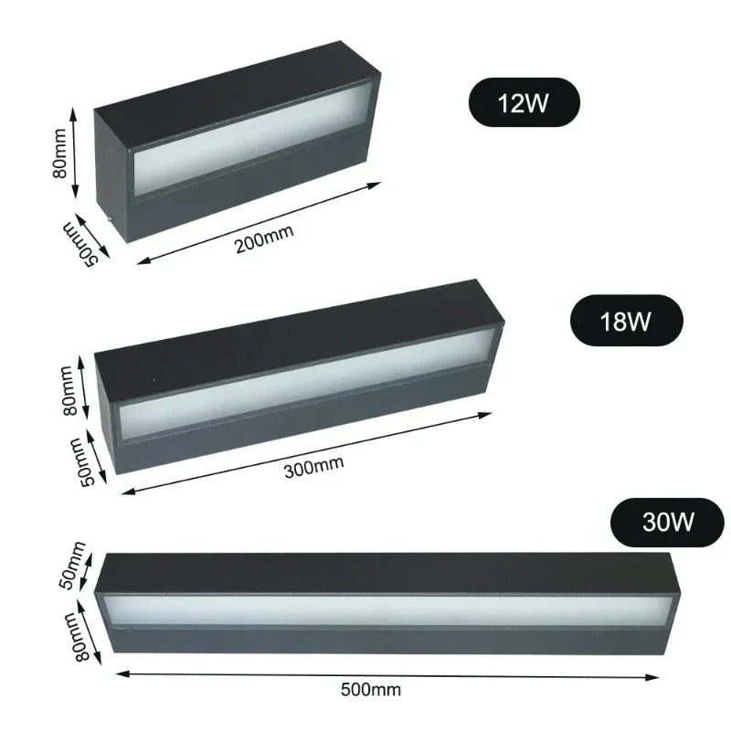 Modern Waterproof LED Wall Light for Outdoor Spaces - Lattea Global