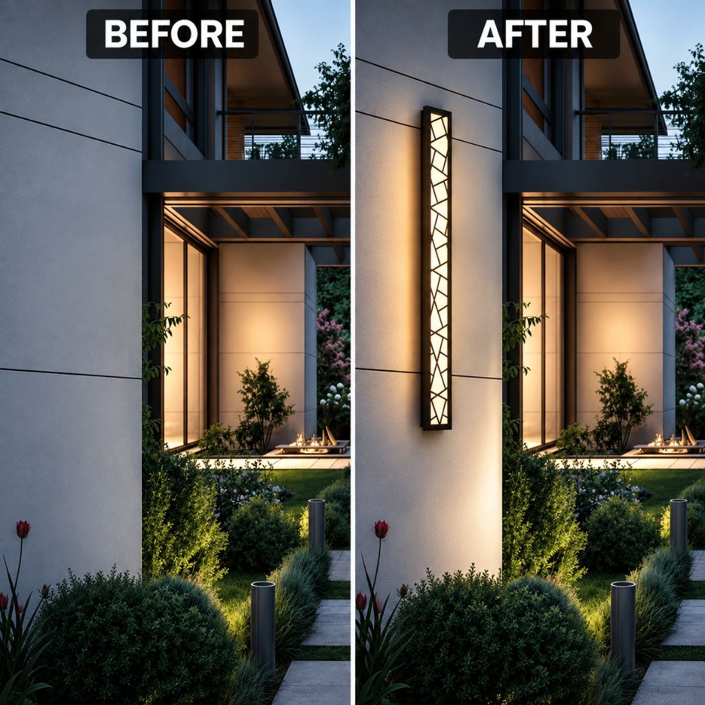 Mosaic Aluminium LED Outdoor Wall Light – IP65
