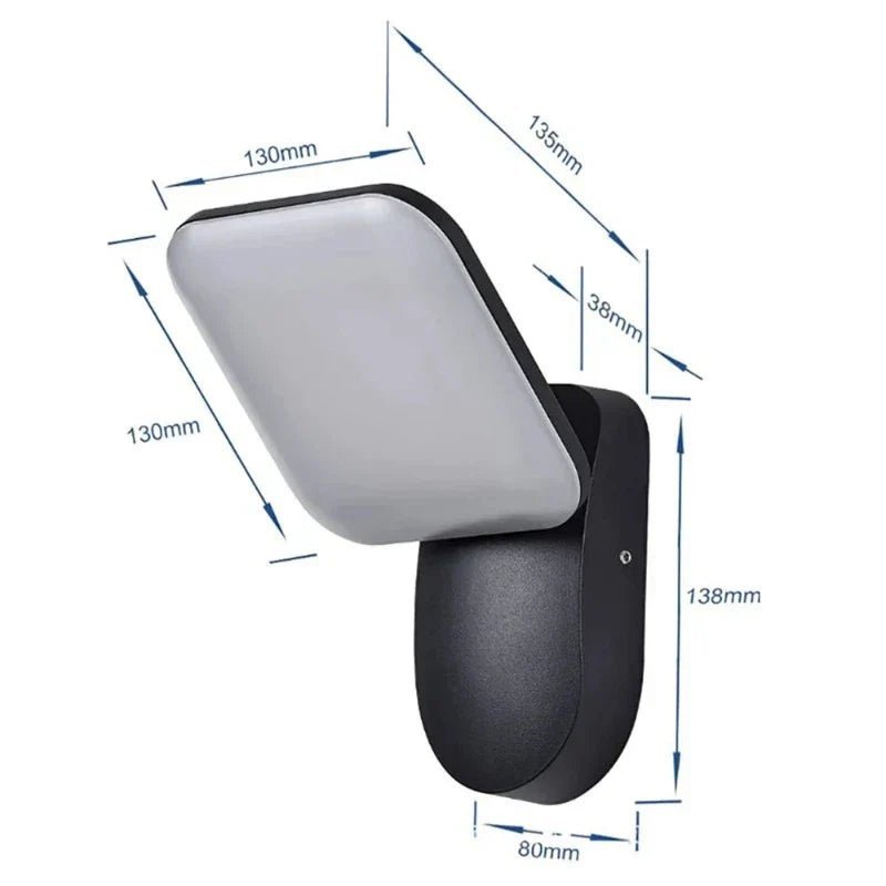 Motion - Activated Outdoor LED Wall Light - Lattea Global