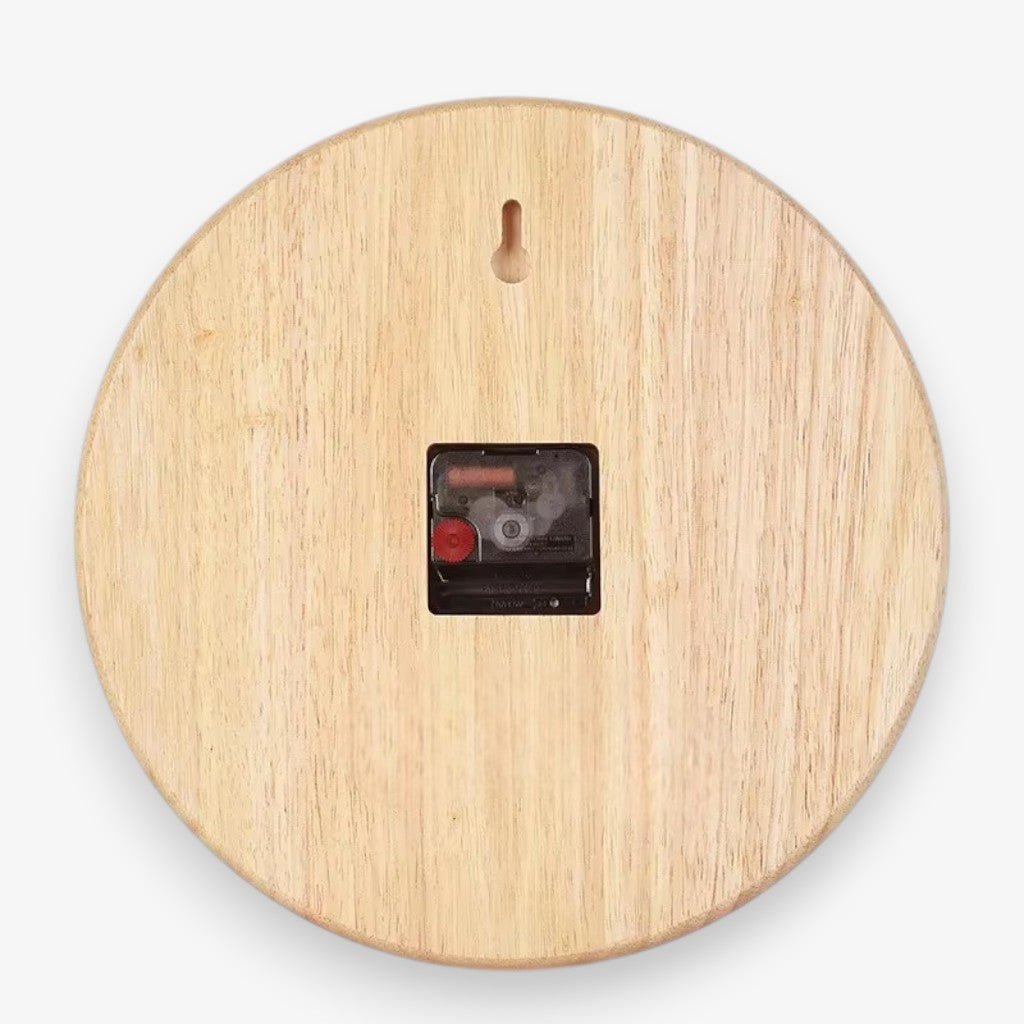 NatureDial Rustic Nordic Silent Wooden Wall Clock - Lattea Global