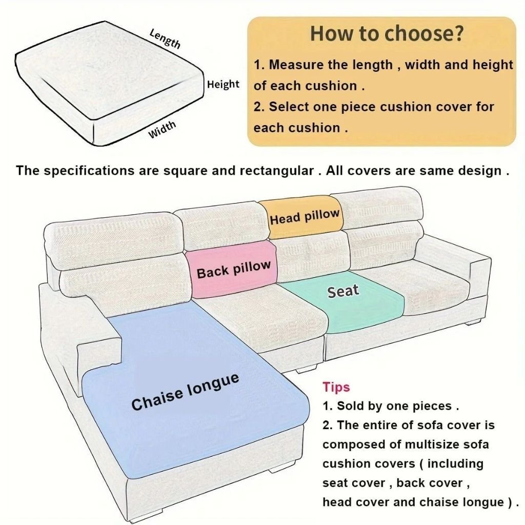 Navy Blue Pet Friendly Stretch Sofa Cover Washable Furniture Protector - Lattea Global