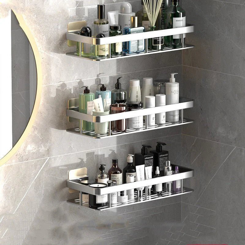 No - Drill Bathroom Shelves – Space - Saving & Easy to Install - Lattea Global