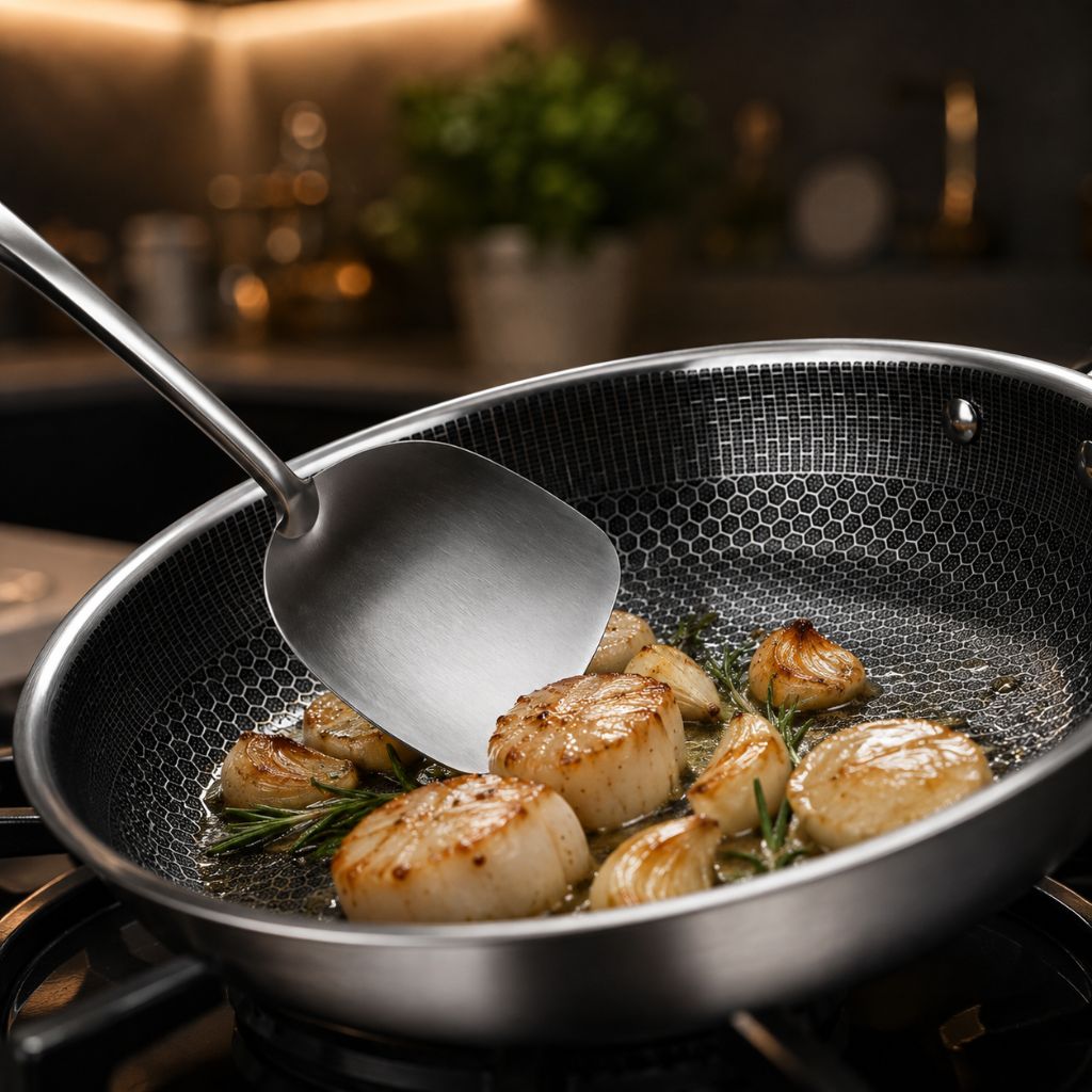 Non-Stick Stainless Steel Frying Pan by Lattea