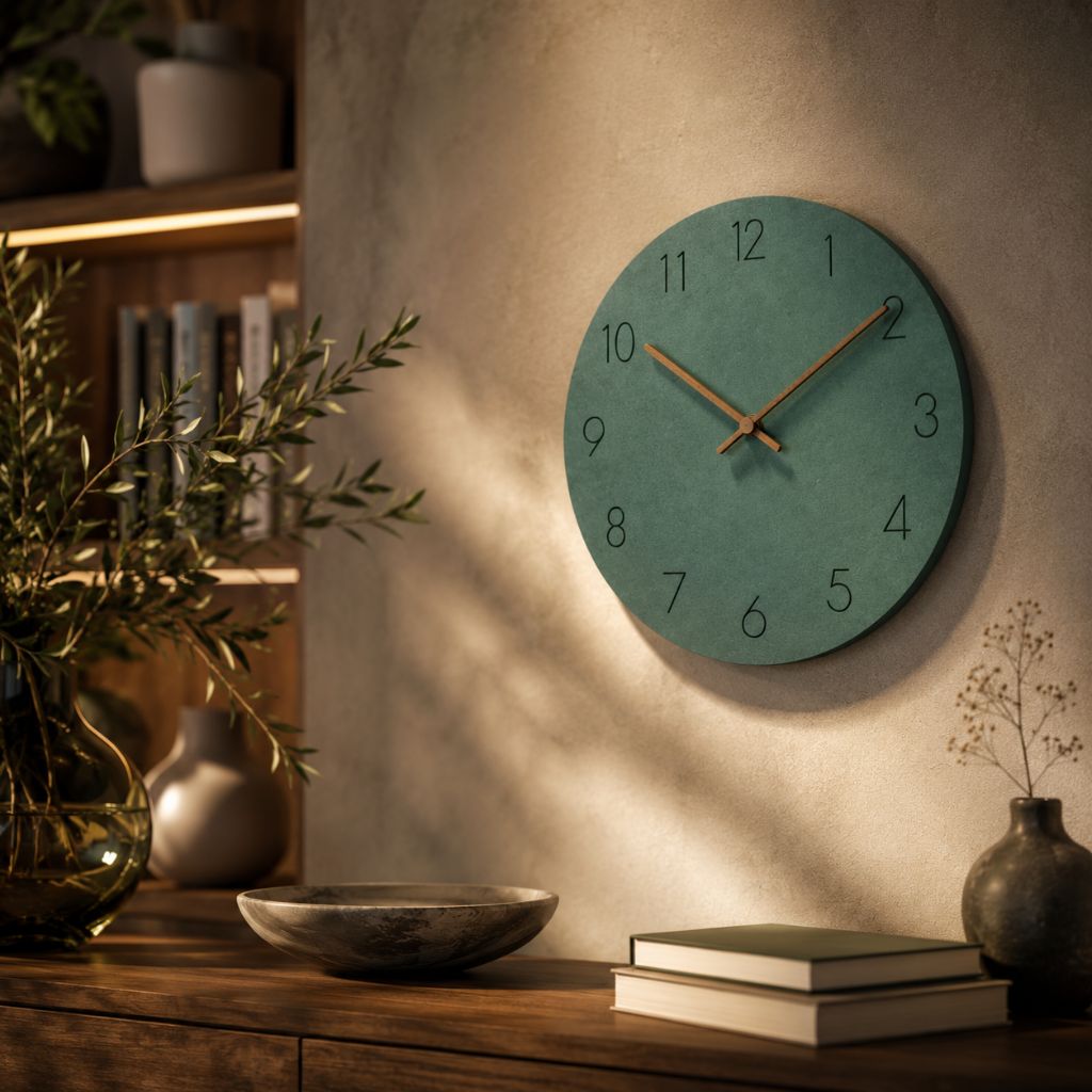 NordClock - Scandinavian Minimalist Wall Clock with Quiet Movement