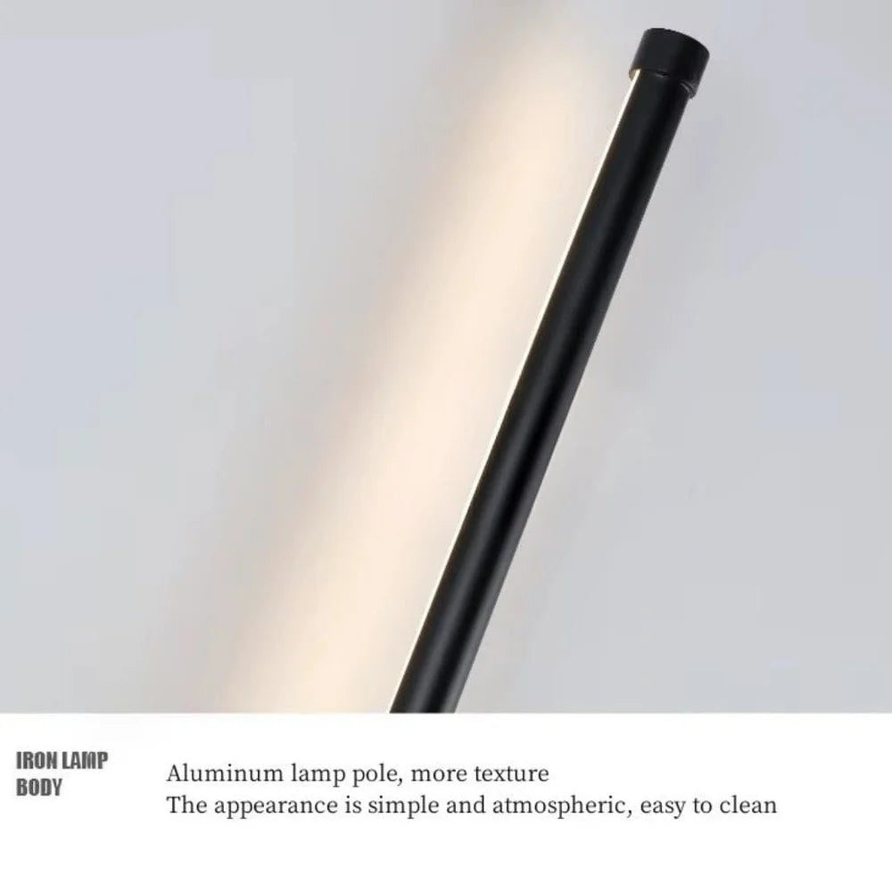 Nordic black linear led wall sconce slim design – view 6