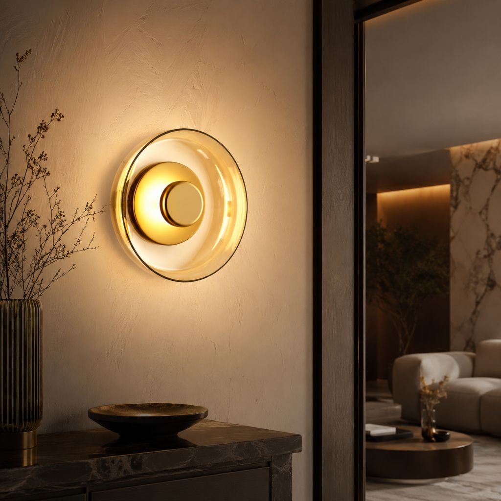 Nordic Glass Bowl Wall Lamp