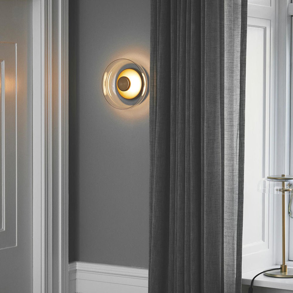 Nordic Glass Bowl Wall Lamp - Lattea Global