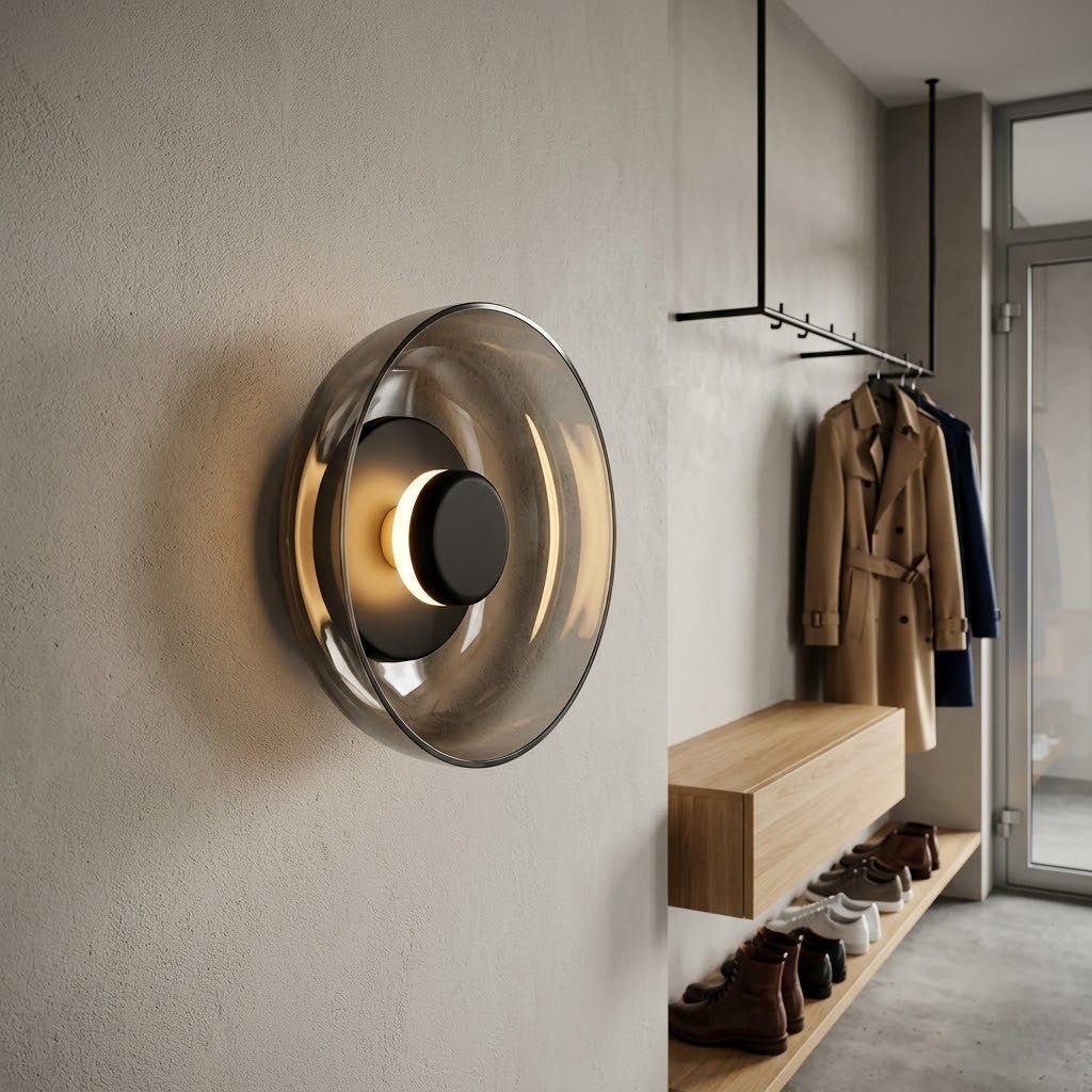 Nordic Glass Bowl Wall Lamp - Lattea Global