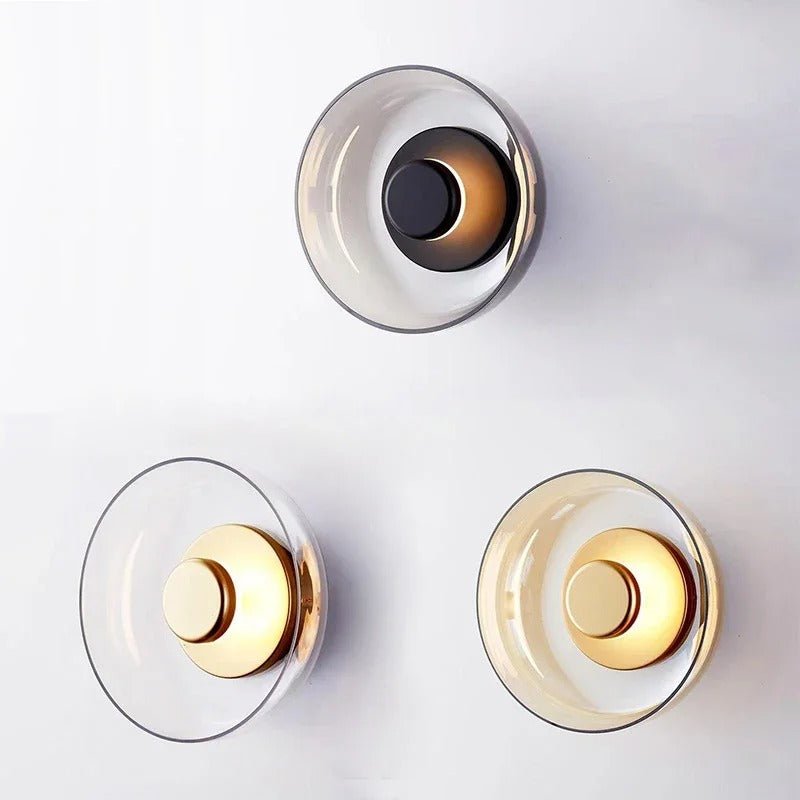 Nordic Glass Bowl Wall Lamp - Lattea Global