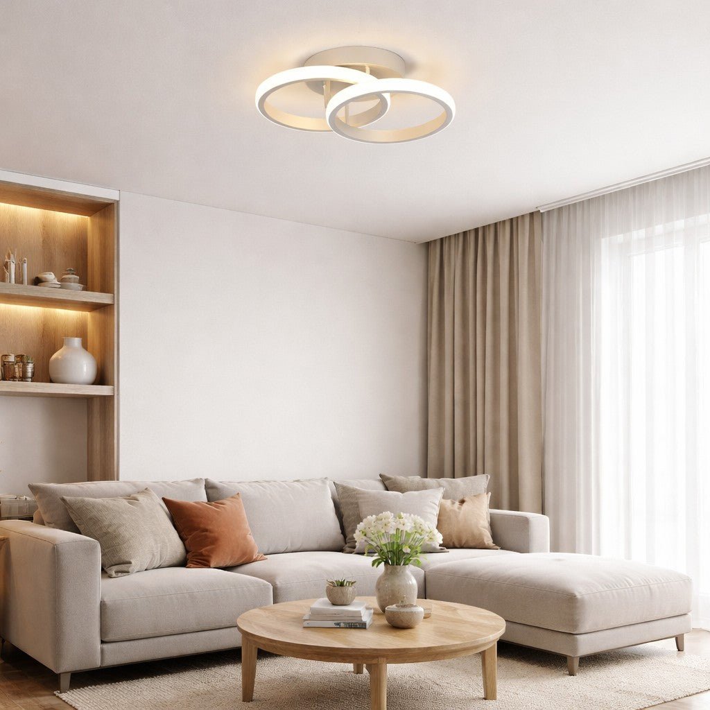 Nordic LED Double Ring Ceiling Light