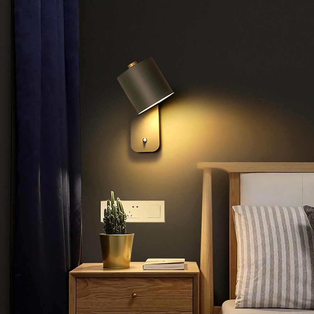 Nordic LED Wall Sconce with Switch - Lattea Global