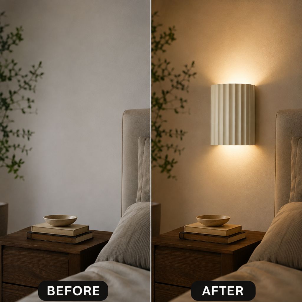Nordic Minimalist LED Wall Lamp - Macaron Resin
