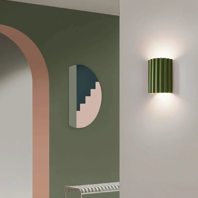 Nordic Minimalist LED Wall Lamp - Macaron Resin - Lattea Global