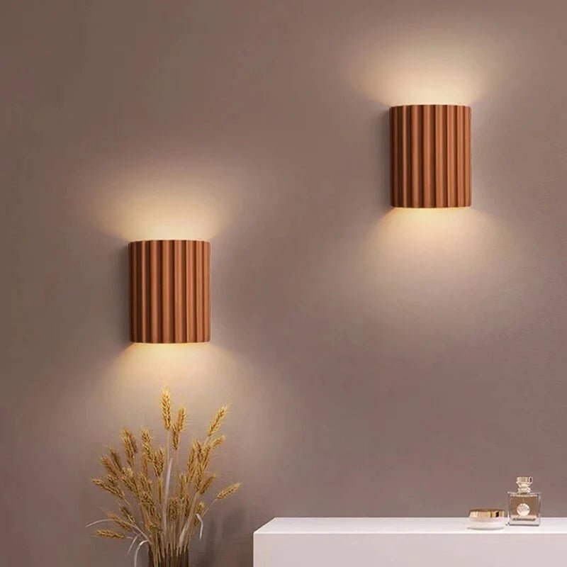 Nordic Minimalist LED Wall Lamp - Macaron Resin - Lattea Global