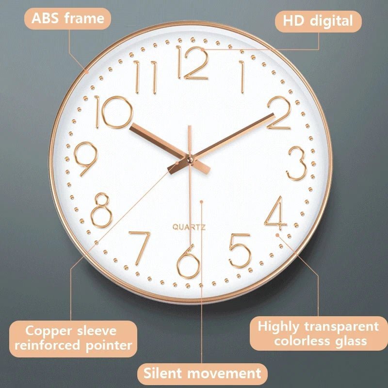 Nordic Minimalist Wall Clock - Lattea Global