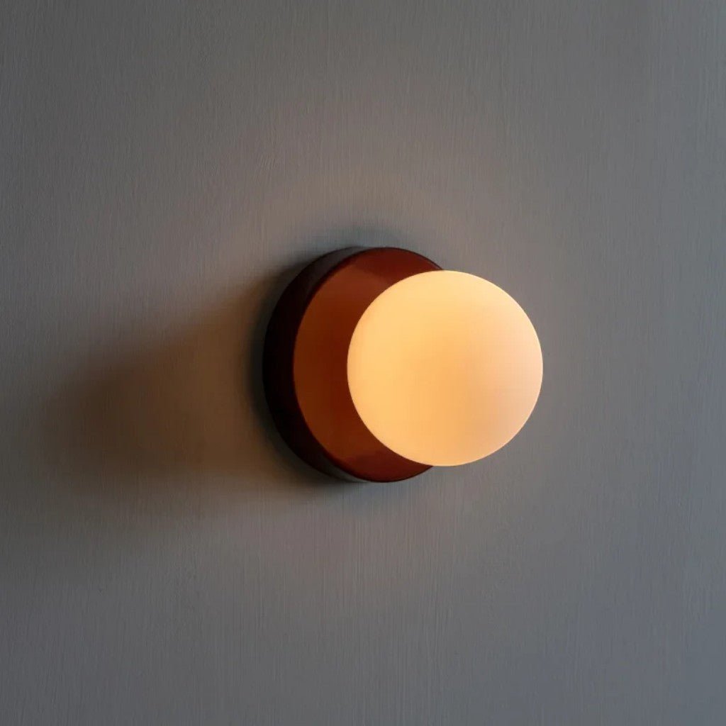 Nordic Round LED Iron Wall Lamp - Macaron Style