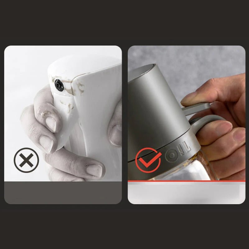 Oil Glass Spray Dispenser with Handle 2 in 1 - Lattea Global