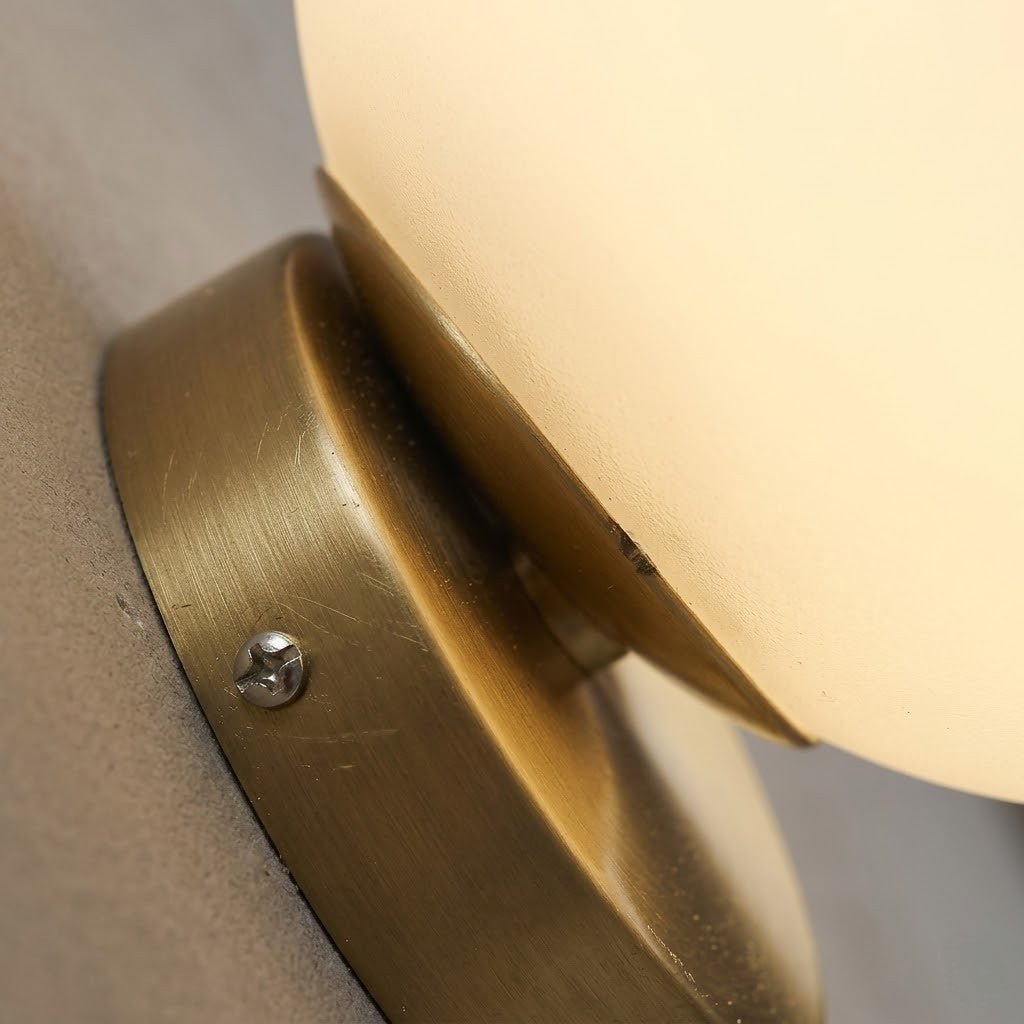 Olo Sphere Bedside Wall Lamp in Gold Finish - Lattea Global