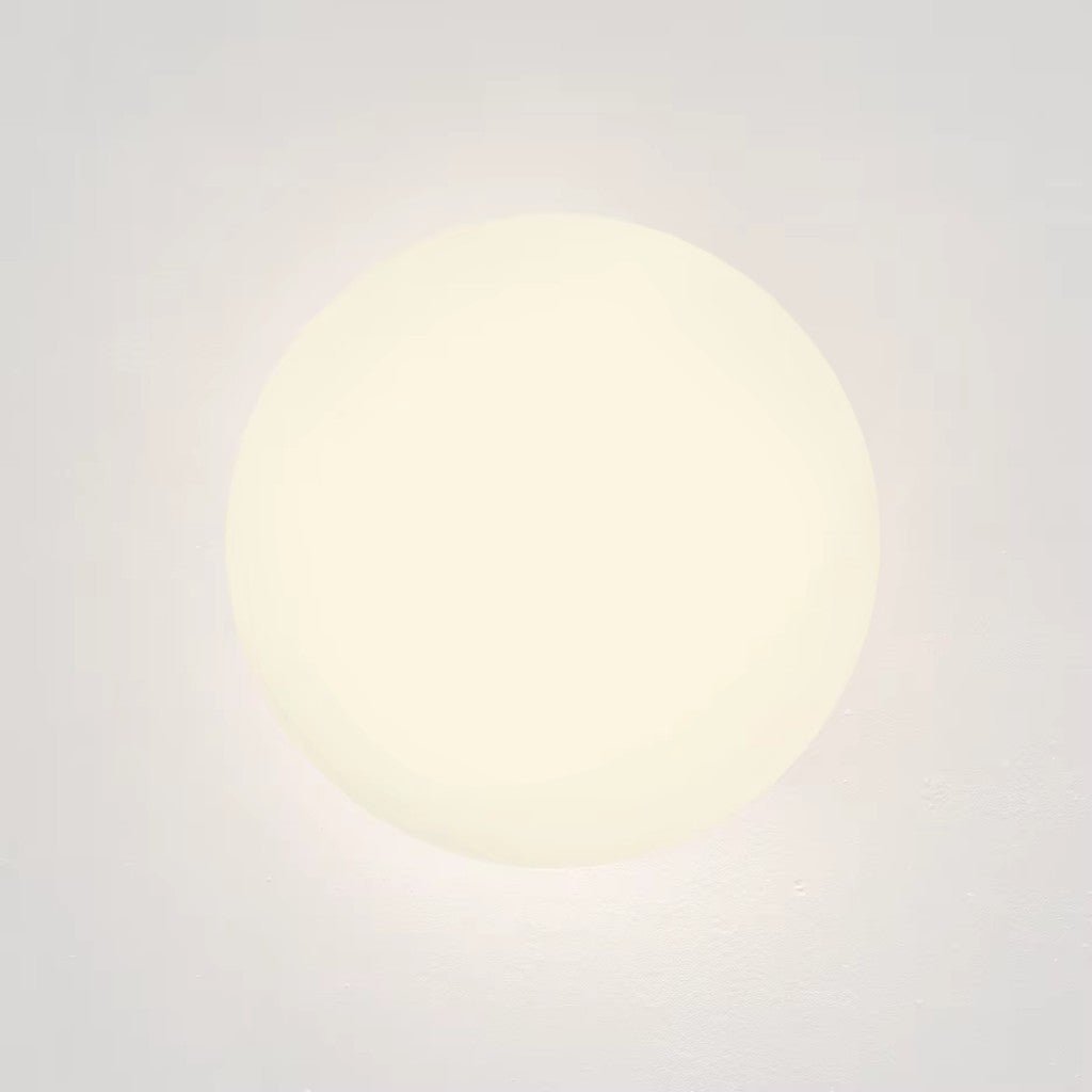 OpalHalo Nordic White Glass Orb Wall Sconce - Lattea Global