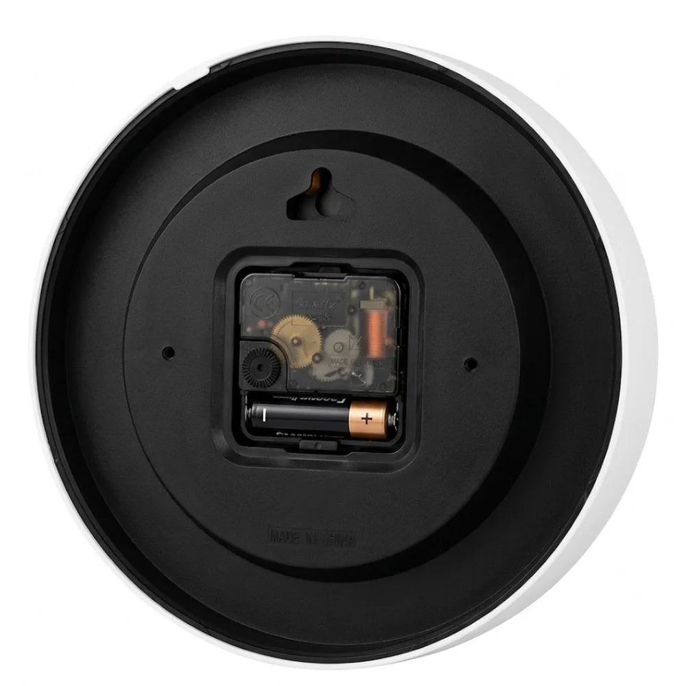 Orange wall clock minimalist nordic style – view 10