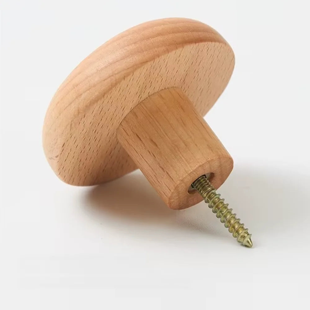 Organic pebble solid wood wall hooks set of 4 – view 15