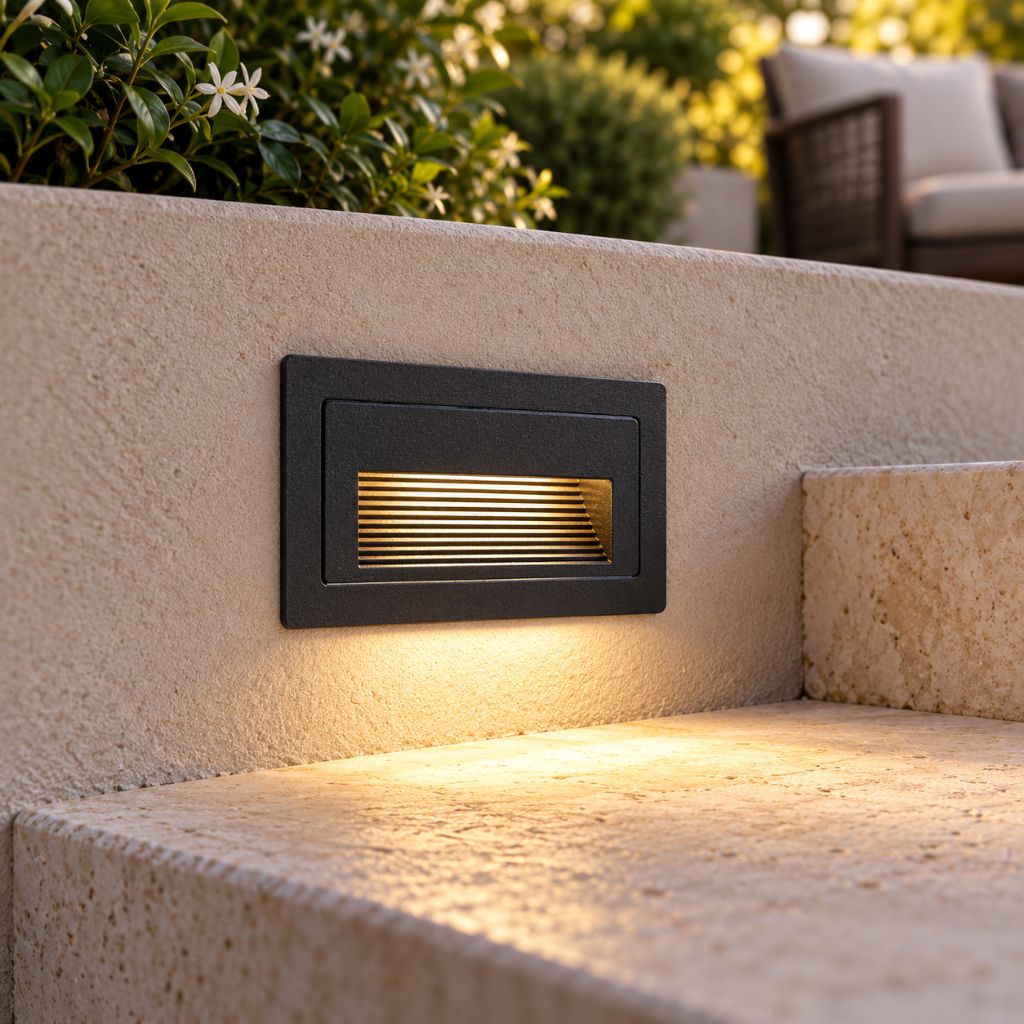 Outdoor Recessed LED Step Light with IP65 Protection