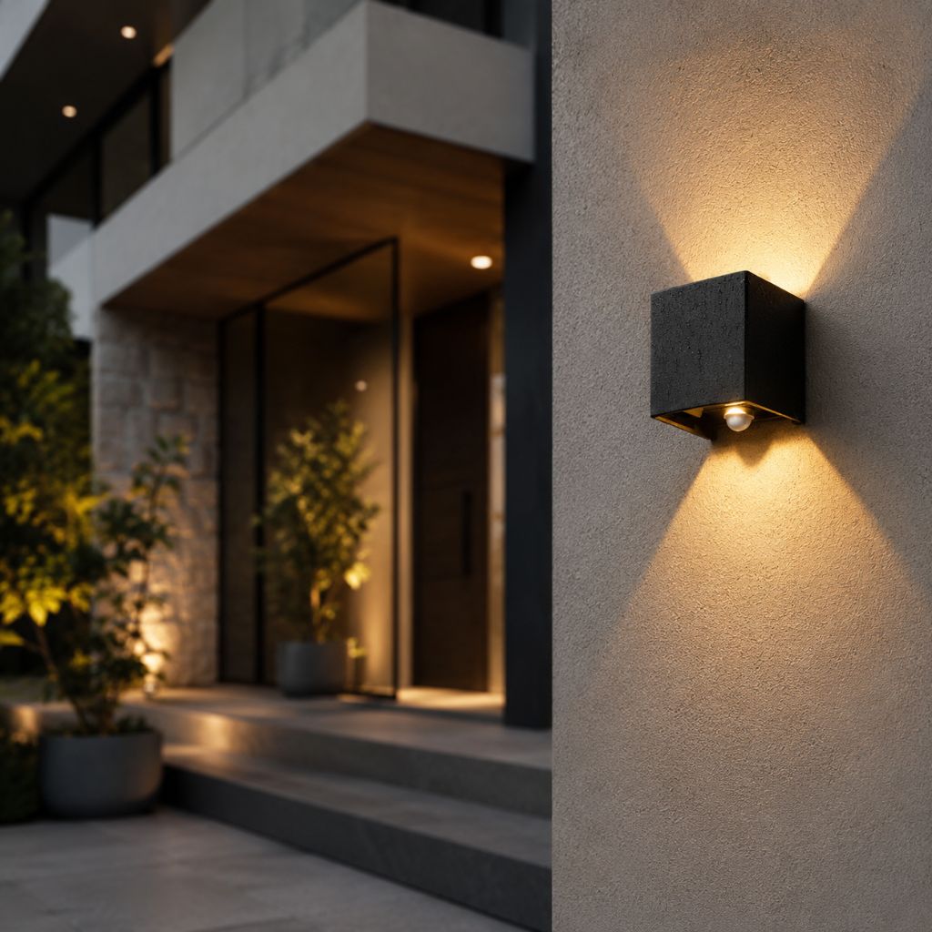 LED Outdoor Wall Light Motion Sensor IP65 Up Down Sconce