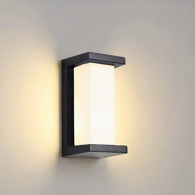 Outdoor Wall Light with Double Layer Lampshade - Lattea Global