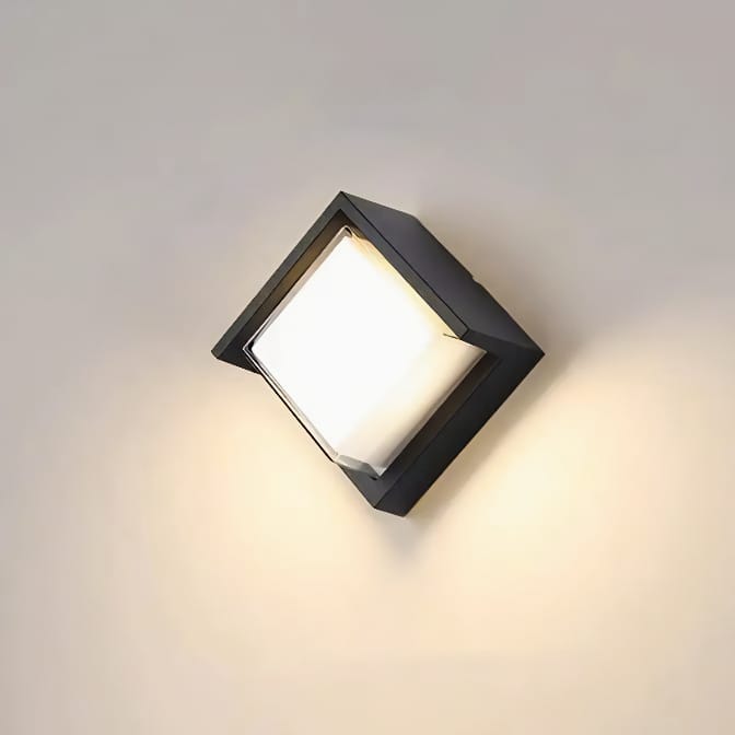Outdoor Wall Light with Double Layer Lampshade - Lattea Global