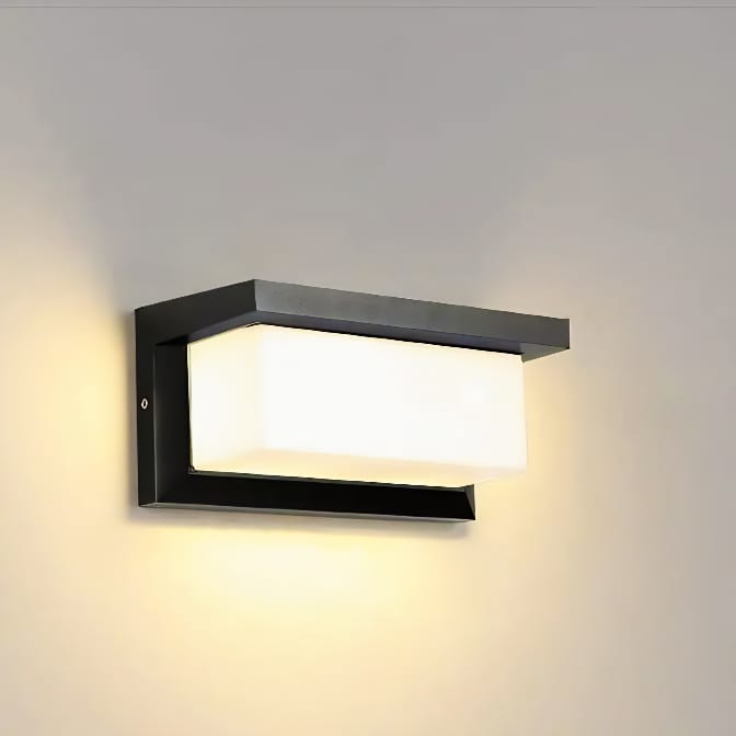 Outdoor Wall Light with Double Layer Lampshade - Lattea Global