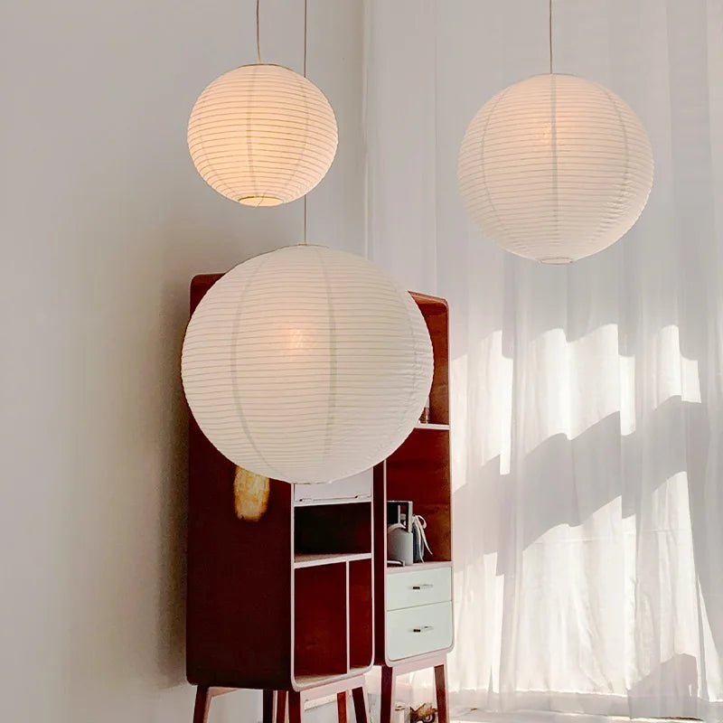 Parisian Paper Lantern Pendant Light - Lattea Global