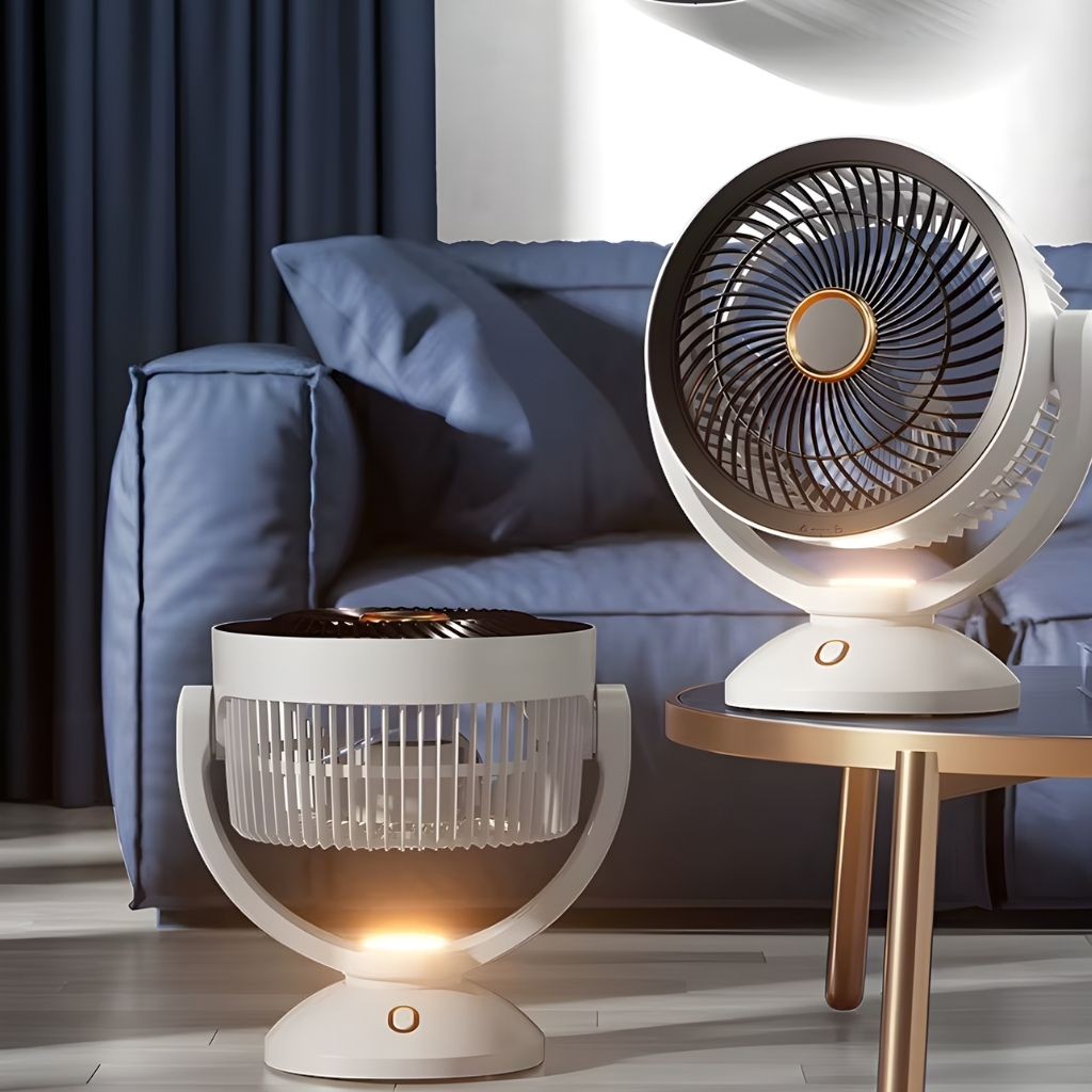 Portable Wireless Air Cooling Fan with Night Light - Lattea