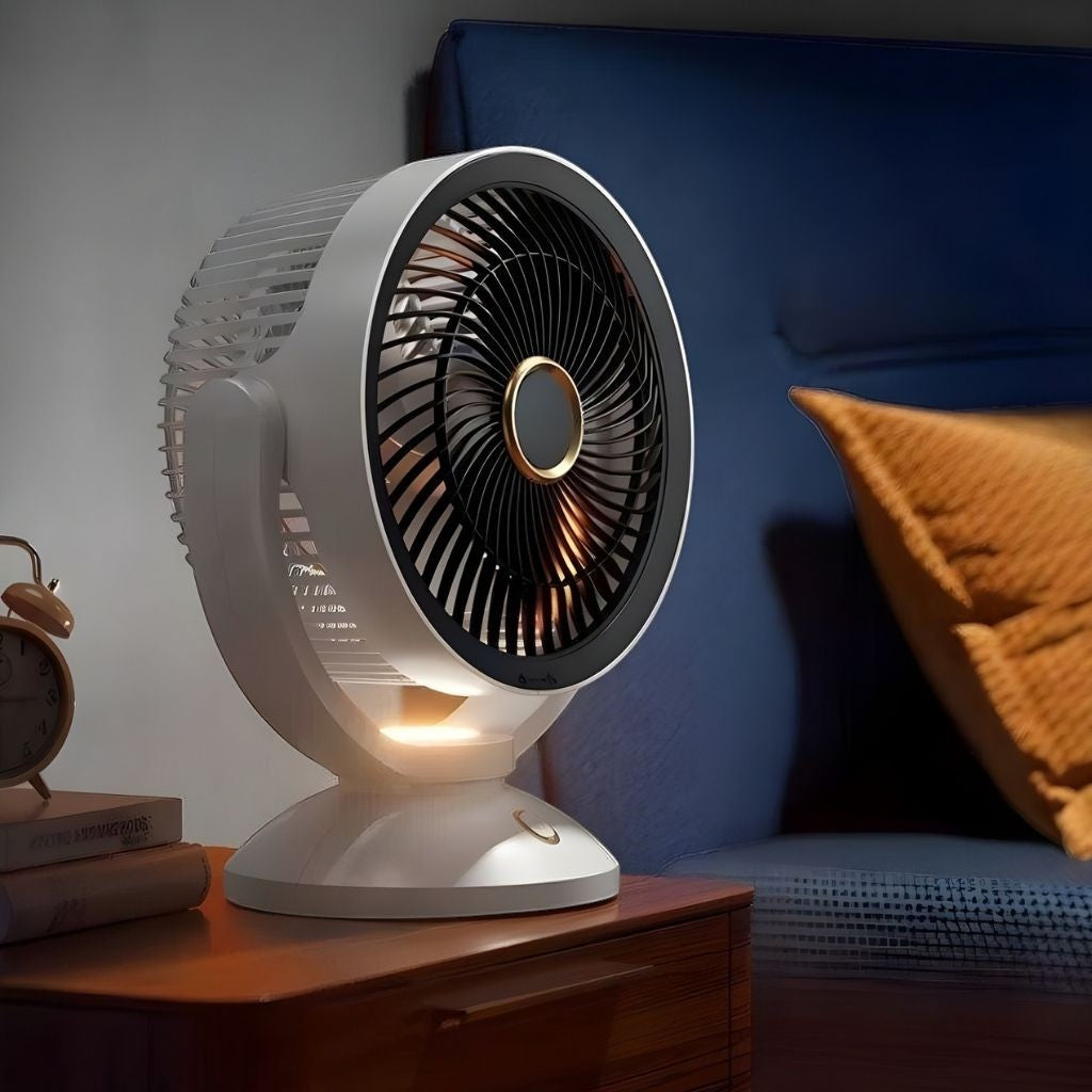 Portable Wireless Air Cooling Fan with Night Light - Lattea