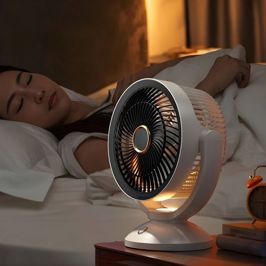 Portable Wireless Air Cooling Fan with Night Light - Lattea