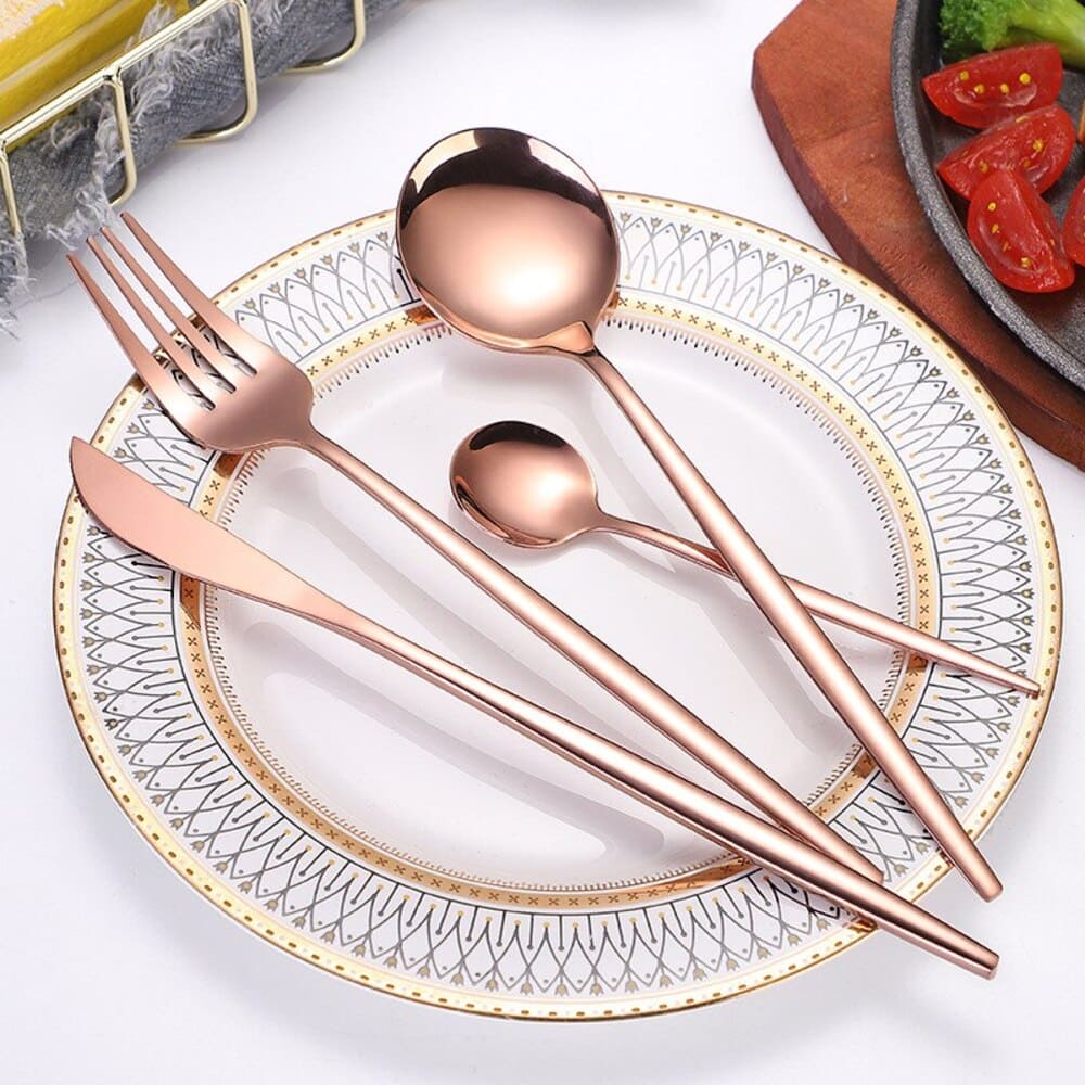 Premium Cutlery Set - 24 - Piece Stainless Steel Lattea - Lattea Global