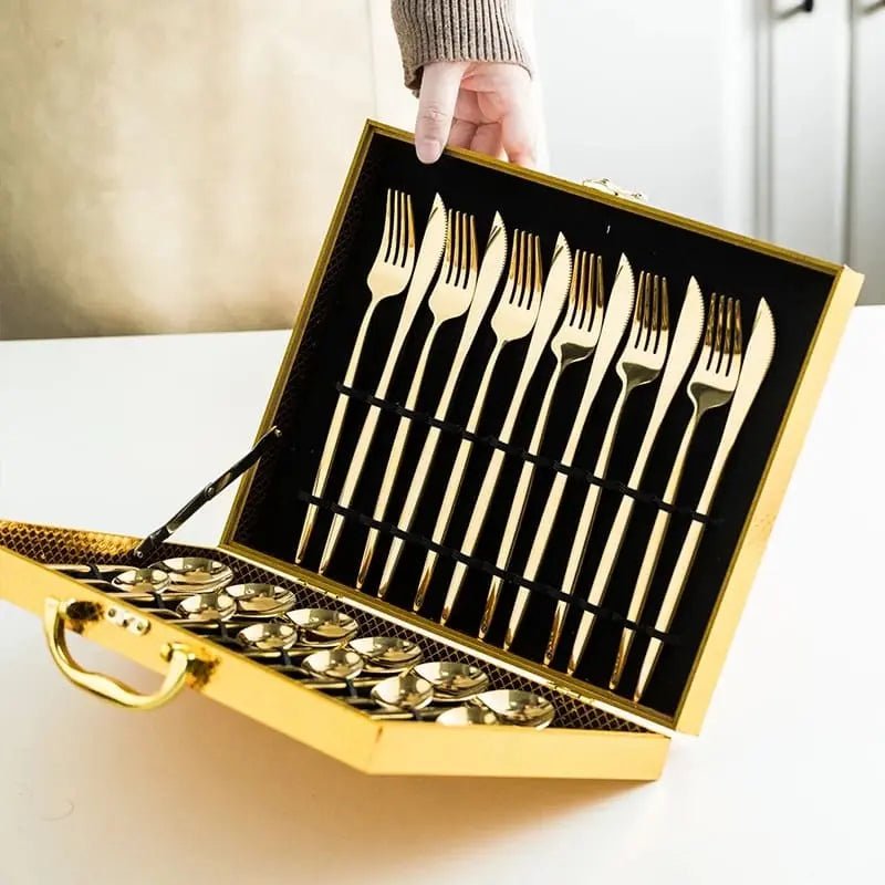 Premium Cutlery Set - 24 - Piece Stainless Steel Lattea - Lattea Global
