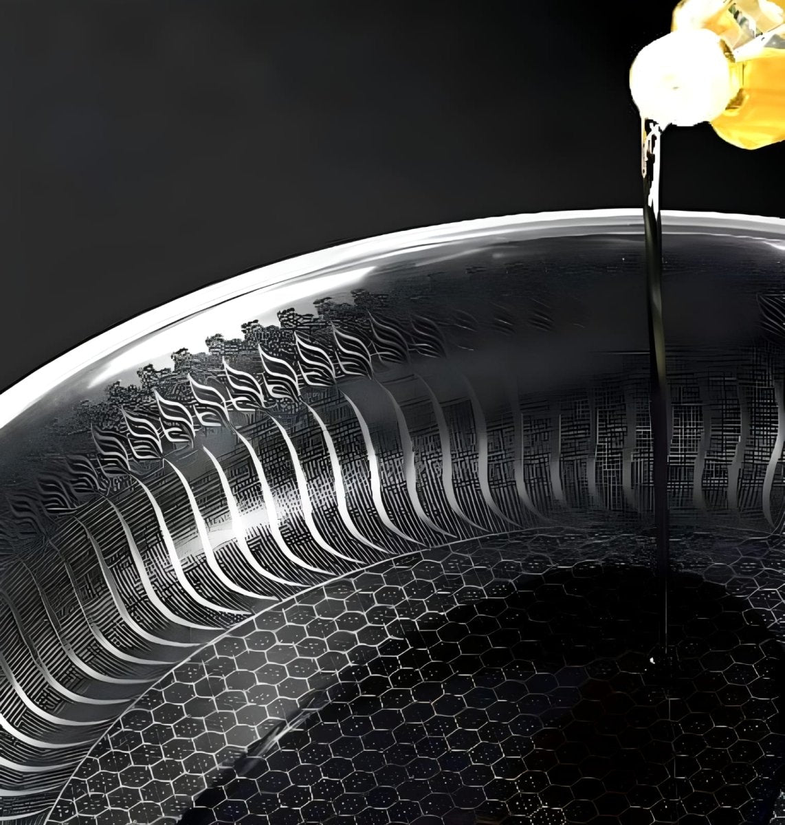 Premium Honeycomb Non - Stick Wok – Stainless Steel Perfect for Stir - Fry - Lattea Global
