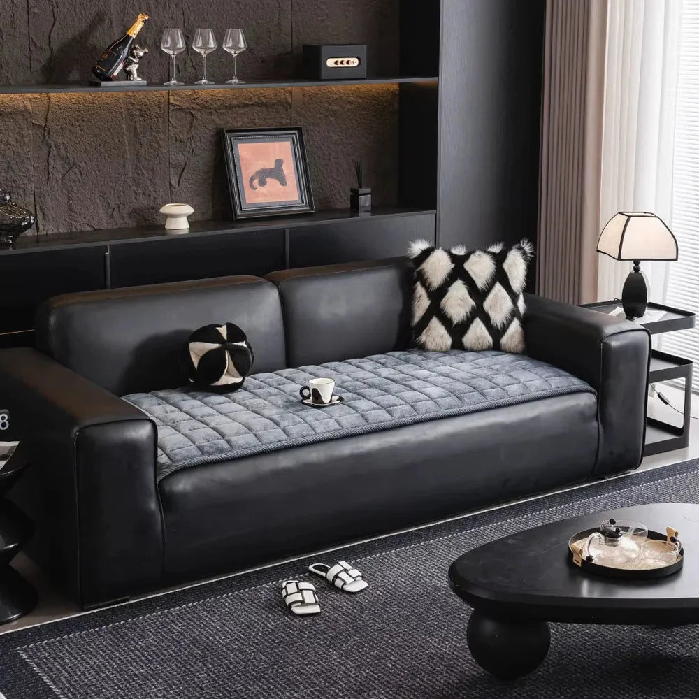 Quilted sofa cover mat non-slip and pet scratch resistant – view 4