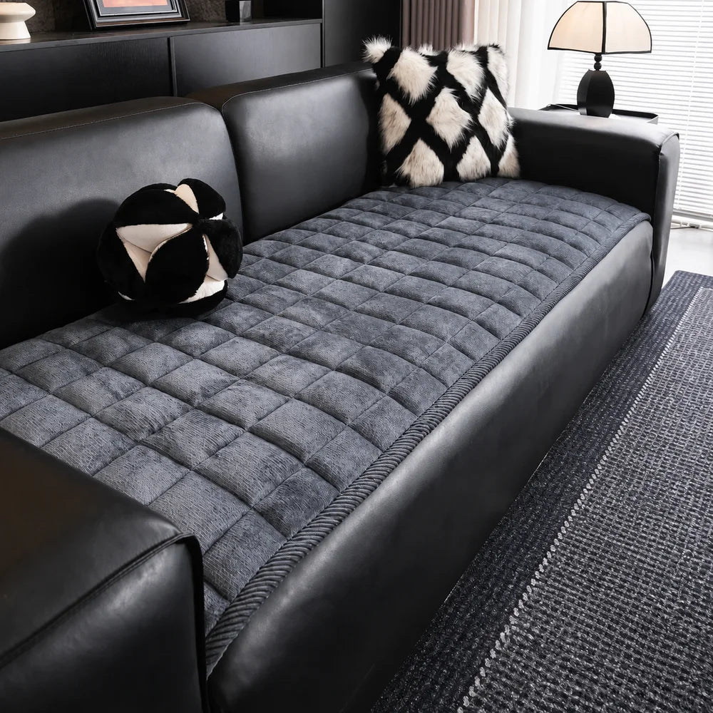 Quilted sofa cover mat non-slip and pet scratch resistant – view 8
