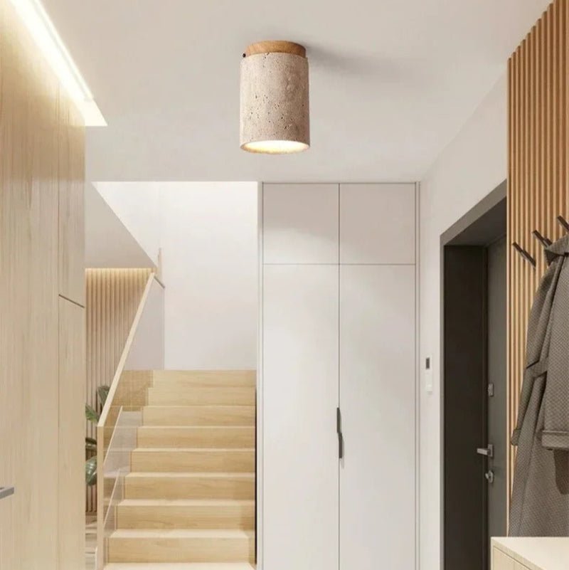 Recessed Travertine LED Chandelier - Lattea Global