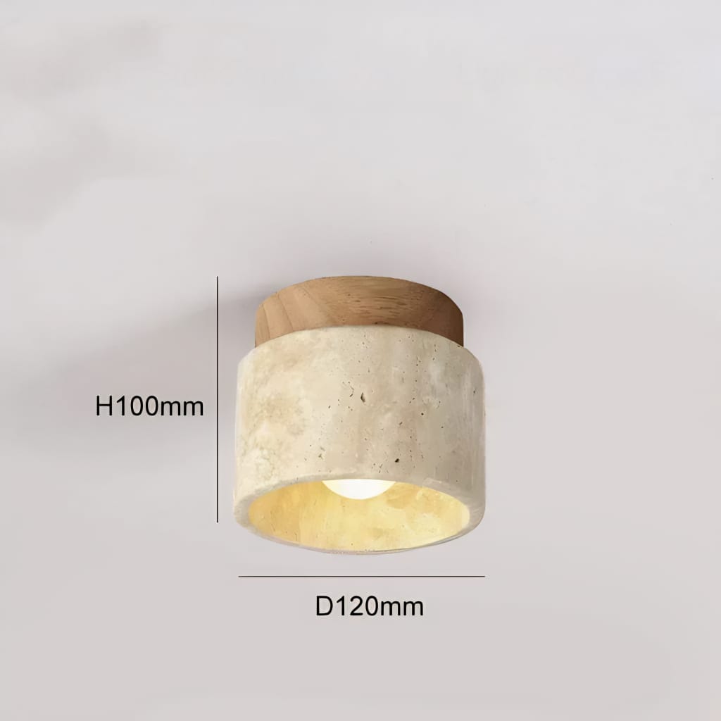 Recessed Travertine LED Chandelier - Lattea Global