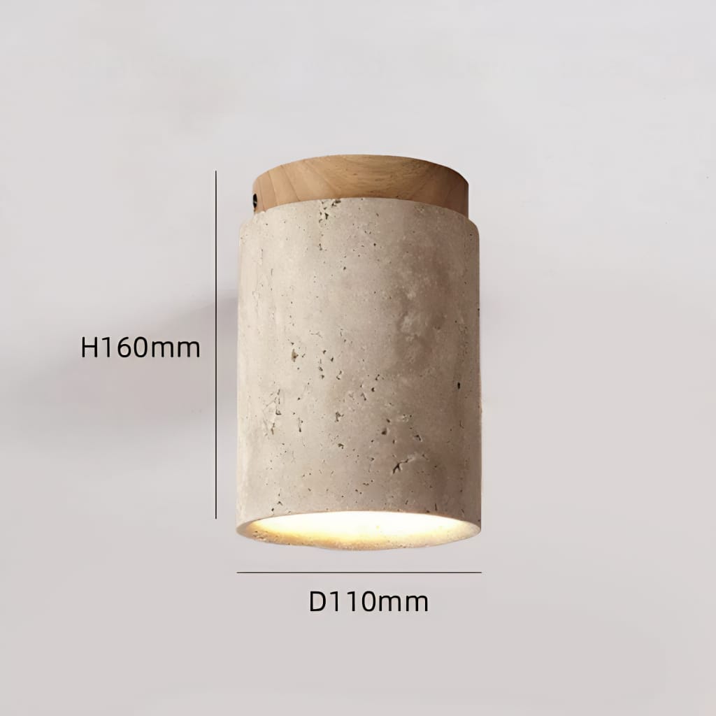 Recessed Travertine LED Chandelier - Lattea Global